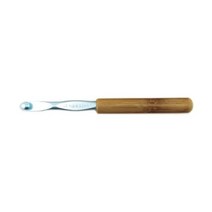 Susan Bates 14.4cm(5-1/2인치) 대나무 손잡이 실리바륨 헤드 크로셰 후크 9mm 블루