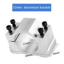52mm/65mm /80mm /100mm 클램프 직경 스핀들 모터 캐스트 CNC 조각 밀링 머신 스핀들 용 알루미늄 브래킷, CHINA_52mm clamp