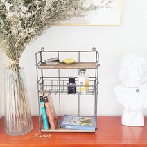 Countryitem 소피아 바스켓 3단 선반 브라운, 1개