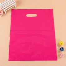 소기업용 맞춤형 쇼핑백 맞춤형 플라스틱 가방 맞춤형 인쇄 플라스틱 가방 팩 추가 인쇄 요금, 30x40cm 100pcs+Pink