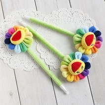 레인보우 해바라기 볼펜 캐릭터 볼펜, 본상품선택