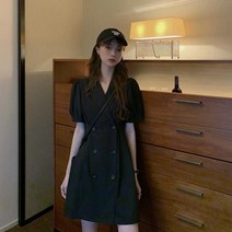 홈쇼핑원피스 하객 룩 하이틴 월 5 6 원피스 경성의복 브라이덜샤워 트위드 연두 핑크 색 단톤 청담며느리