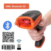 휴대용 무선 바코드 스캐너 Holyhah 1D 및 2D 핸드 헬드 리더 QR PDF417 2.4G 유선 USB A30D, CHINA_V8BL Bluetooth QR