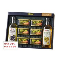 CJ 스팸고급유 4호 (종이쇼핑백 포함) 추석선물세트 고급 가성비 거래처 예비시댁 감사인사 처가 회사 실속 가심비 1세트