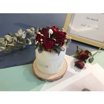 핸드메이드 드라이플라워 향초 말린 부케 캔들, 나이트엘프(우드받침)