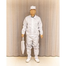 제전복 방진복 무진복 크린룸 제전용품(투피스 상의 하의 별도), XL