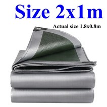 보트그늘막 0.32mm pe 방수포 방수 천 야외 정원 식물 창고 자동차 트럭 캐노피 방수 음영 천 애완 동물 집 커버, 2x1m