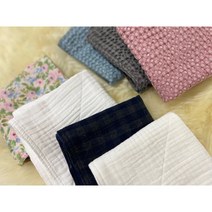 100% 핸드메이드 미도홈데코 [6중 순면 거즈 키친크로스], 순면체크(양면)