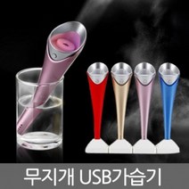 홈쇼핑 간이 작은방 안방 거실용 생수통 아이방 청소 편한 쉬운 휴대용 미니 책상 가습기, 상품, 무지개가습기-레드