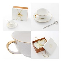 엔틱 커피잔 찻잔 선물 세트 200ML 다이아 홈카페컵 차도구