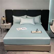 롤매트리스 가성비매트리스 60 스레드 카운트 긴 스테이플 코튼 장착 시트 탄성 벨트 침대 단색 매트리스