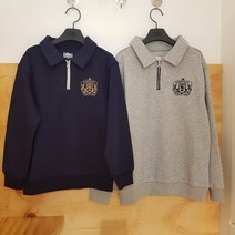 NBA키즈 (NC충장점) //빠른배송// K223TS1P 2컬러 봄 가을 간절기에 딱 좋은 카라반집업 맨투맨티셔츠 남녀공용으로 즐겨찾는 카라 맨투맨