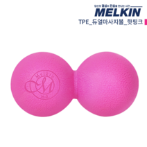 멜킨 TPE 듀얼마사지볼, 핫핑크, 1개