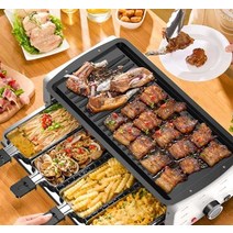 전기 꼬지 구이 기계 회전 닭 꼬치 팬 그릴 고기 채소, 1800w 패키지A