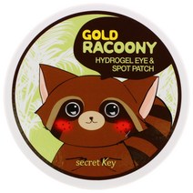 Secret Key Gold Racoony 하이드로젤 아이와 스팟 패치 90쪽 2팩
