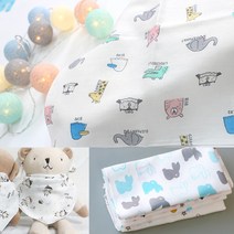 렌느 국내산 무형광 순면거즈 KC인증 신생아가제손수건 아기손수건 턱받이