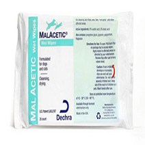 Dechra MalAcetic Wet Wipes for Cats and Dogs 25 Count, 1