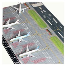비행기 활주로 모형 공항 배경 에어버스 장난감 미니어처 1:400, 01.(비행기 제외) 1x0.6m