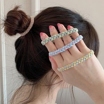 매듭 머리끈 고무줄 헤어고무줄 똥머리 당고머리끈 얇은머리끈 파스텔머리끈 머리고무줄