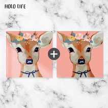 DIY 명화그리기 20x20 유화페인팅 베이직 꽃사슴 2개