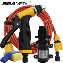 세차 고압 스팀 폼 건 스노우 밀대 하부 12V 세차 기계 고압 세척기 펌프 자동 거품 세척 제품 자동차 청소, 01 12V