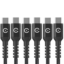 아로하 PD100w c to c 타입 초고속 패브릭 충전 케이블, 3개1세트, 120cm