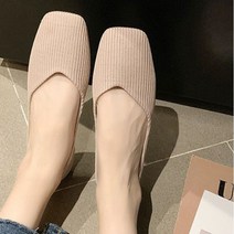 가벼운신발 여자 데일리 발편한 말랑말랑 골지 플랫 슈즈 구두-1208hy
