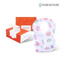 퓨어네이처 일회용 아기 턱받이 개별포장 20매입, 일회용 12박스/240매입