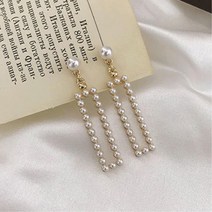 20대 여름 바캉스 여행용 사각 진주귀걸이 미니 중학생 화려한 30대 추천 큐빅 힙한 귓볼 악세사리 휴가