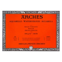 캔손 아르쉬 황목 300g 수채패드 18X26cm20매