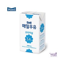 매일 멸균우유 오리지널 1L 3.4% 매일우유, 단품, 단품