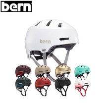bern 마콘 2.0 헬멧 워터슬라이드, 맷 레트로 포레스트 그린