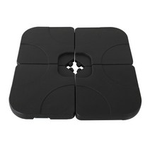 더블탑 폴딩 파라솔 2700(베이스별매 파라솔커버별매), 1개, 플라스틱 베이스 4조각_60kg
