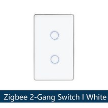 Zemismart 투야 지그비 벽 조명 스위치 중성선 1 2 3 4 갱 터치 스위치 강화 유리 블랙 패널 알렉사 구글 홈, 6.White 2Gang