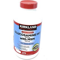 Kirkland 시그니처 엑스트라 스트렝스 글루코사민 HCI 1500mg MSM 1500mg 375정