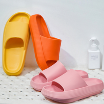 로에드 실내화 무소음 슬리퍼 거실화 층간소음방지, 마카롱실내화 블랙_255mm 260mm, 1개