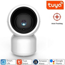 문앞cctv 실내외 스마트 Autoeye Tuya Smart Life 1080P IP 카메라 2MP 무선 WiFi 보안 감시 CCTV Alexa Google 홈과 홈cctv, 1080P 알렉사, 협동사, EU 플러그