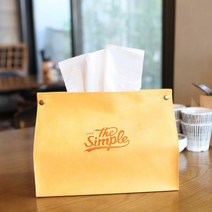 시둥마켓 +[시둥마켓]+_ 우드냅킨케이스 깔끔티슈커버 인테리어티슈홀더 휴지갑 귀여운티슈커버, 빈티지 인조가죽 레더 티슈커버 예쁜티슈커버, 네이비
