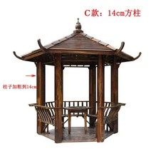 야외 정자 조립식 원두막 오두막 파고라 옥상 테라스 전원주택 펜션 풀빌라 바베큐장, 모델 C  14cm 사각 기둥