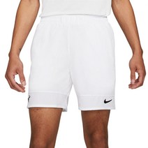 [미국정품] 나이키 테니스 드라이핏 어드벤티지 라파 반바지 - White/Black CV7873-100