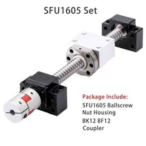 목재기계부품 목공기계 부품 C5 볼 스크류 SFU1605 맞춤형 엔드 가공 CNC 기계 부품 베어링 너트 하우징 BK, 22 360mm