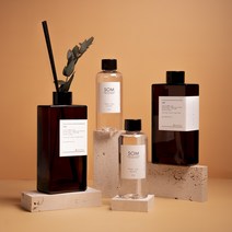 솜 대용량디퓨저 브라운스퀘어 인테리어 방향제 2set, 그린티시트러스, 20개(+6000원), 없음