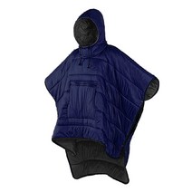 콜럼버스 스웨그맨 캠핑 망토침낭 후드 슬리핑백 야외 실내 비박 입는침낭, 네이비