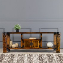 5자창살어항대 이조공예 고가구 원목가구 거실장 한옥, 단품