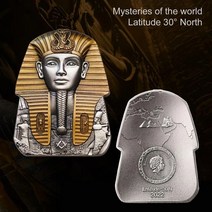 2022 니우에 금 가면 투탕카멘 금도금 은화 이집트 국보 기념주화 희귀주화 특별한선물