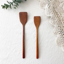 [안젤라스] 전 부칠때 좋은 옻칠 우드 뒤집개 미니 2size, 1개