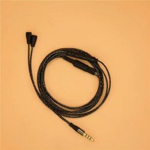 젠하이저 IE80 IE8i IE8 이어폰 3.5mm 유선 케이블 마이크가 있는 분리형 교체 헤드폰 코드, [01] Clear black