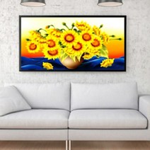 수재샵 태양의 꽃 (라운드 2.8mm 5D 가로 60cm X 세로 35cm) 보석십자수
