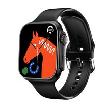 스마트워치 최신 49mm 시리즈 스마트 워치 8 울트라 남성 여성 블루투스 전화 방수 무선 충전 NFC 애플 IOS, 02 Black B Strap