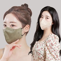 KF94 호프리미엄 마스크 30매 특대형 새부리형 숨쉬기 편한 컬러 마스크 아이보리 라이트그레이 카키 블랙 화이트 그레이 베이지 핑크 (1팩 5매입), [프리미엄] KF94 베이지 30매